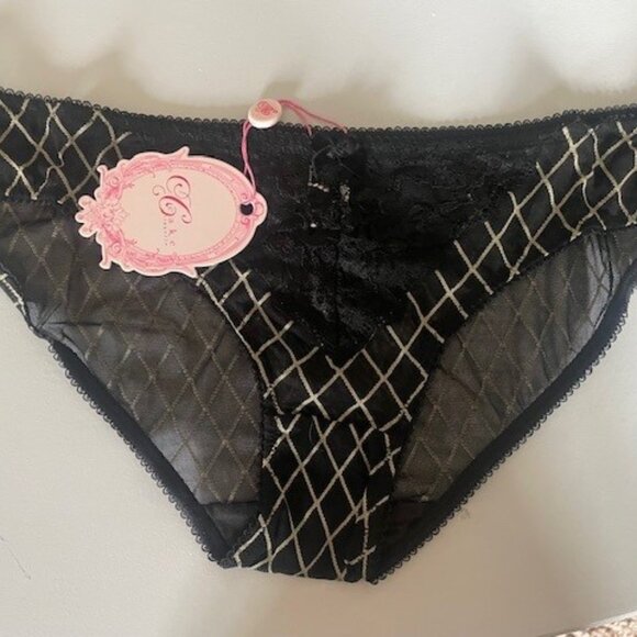 Cake Maternity – Black & Gold Maternity Brief - Picture 1 of 5